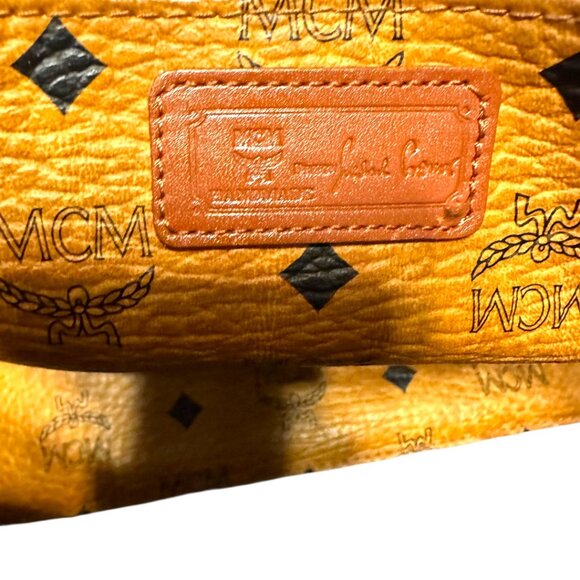MCM Cognac Visetos Shoulder Bag - Picture 10 of 12